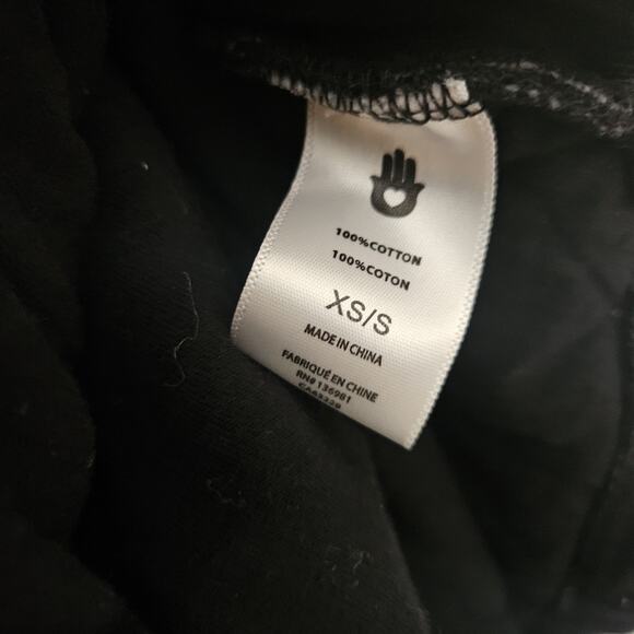 SPIRITUAL GANGSTER Wave Quilt Jacket Shacket Button Black Size XS/S - Picture 2 of 4